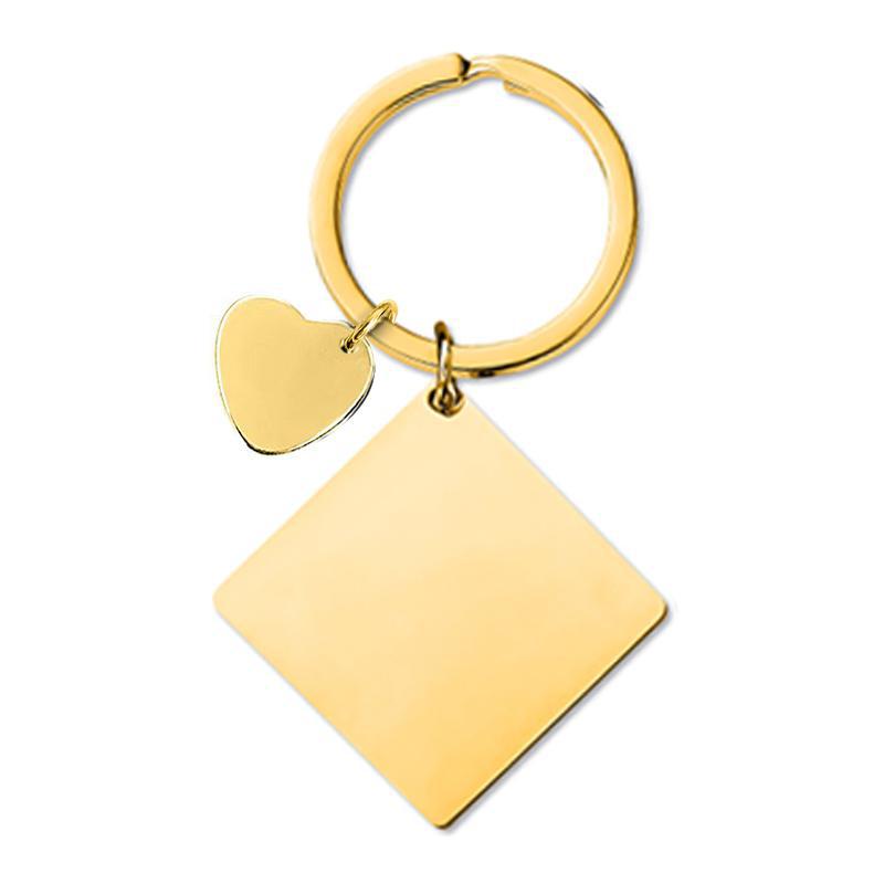 Wholesale Square Metal Keychain